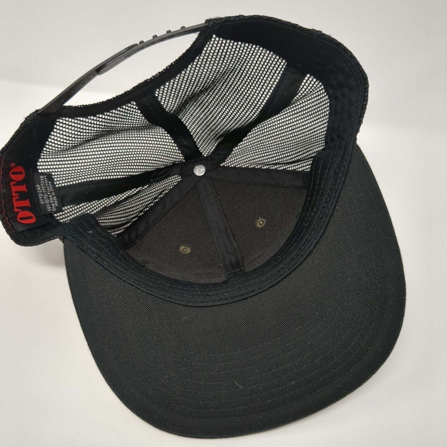 Advanced Heating & Cooling Trucker Hat Camo One Size Flat Bill Otto