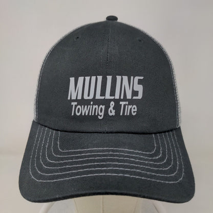 Sportsman Men's Slideback Mesh Back Hat Black Mullins Towing & Tire Graphic Logo