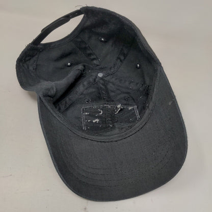 Backwoods Shine Snapback Hat Black One Size Adjustable Solid 6 Panel