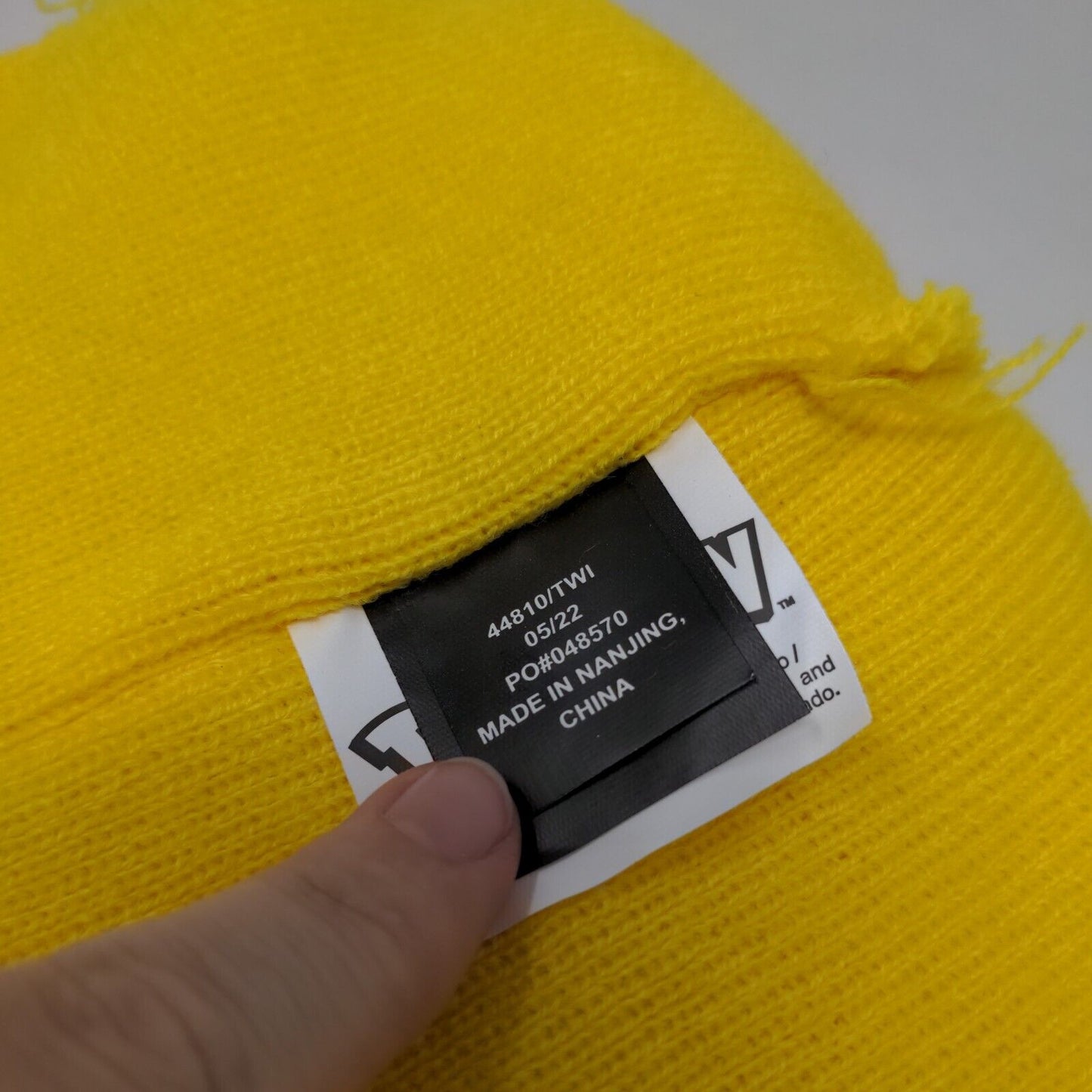Pokemon Pikachu Youth Cuffed Beanie Hat Yellow OSFM Knit Stretch Ear Embroidered