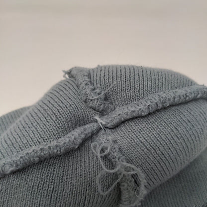 Unbranded Knit Pom Pom Beanie Hat Gray One Size Striped Outdoor