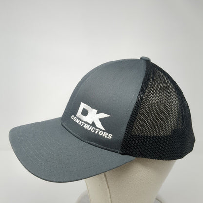 DK Constructors Snapback Mesh Back Trucker Hat Gray One Size Outdoor