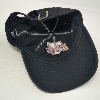 adidas NCAA UMass Minutemen Football Cap Hat Black Red White One Size Slideback