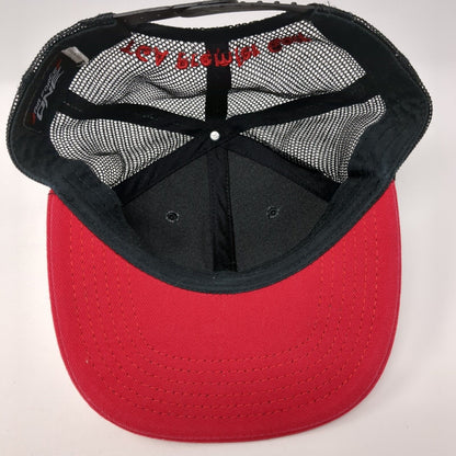 TGA Premier Golf Snapback Mesh Back Trucker Hat Black One Size Adjustable