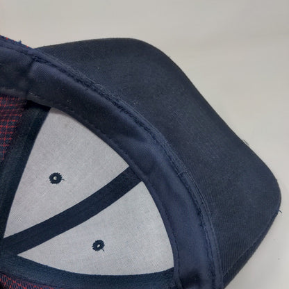 Toppers Strapback Hat Multicolor OSFA Adjustable Plaid Vent Holes