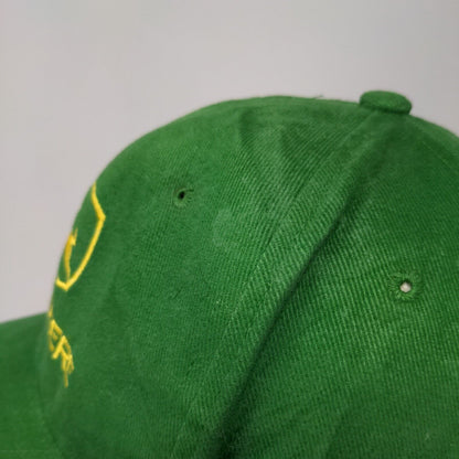 John Deere Snapback Hat Green One Size Embroidered Logo Adjustable