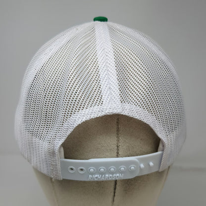 Richardson Trucker Hat Green White One Size Simplot Grower Solutions Snapback
