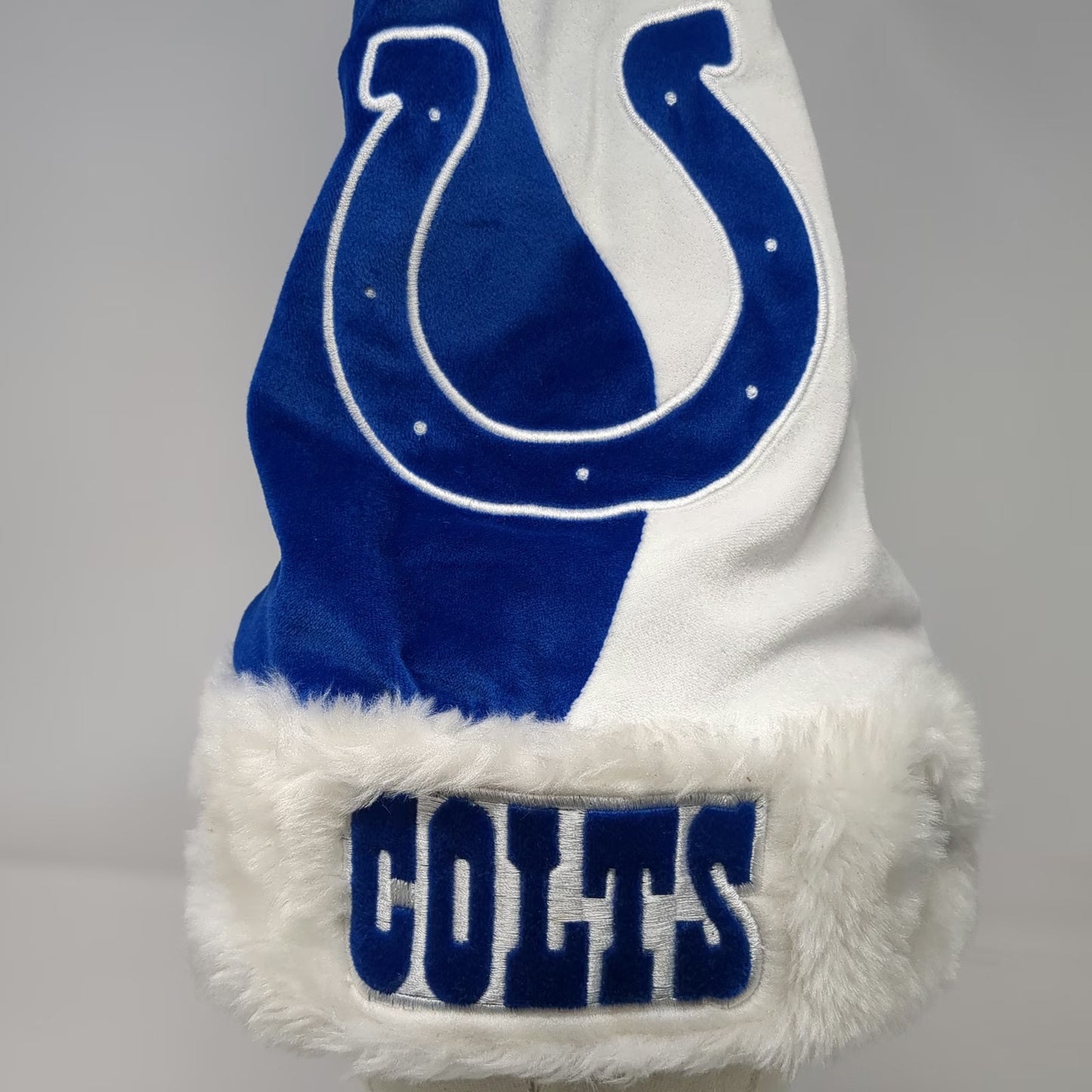 Forever Collectibles Indianapolis Colts NFL Blue White Beanie One Size Santa Hat