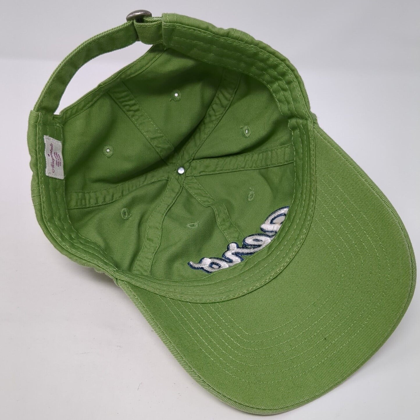 Aero 87 Slideback Hat Green One Size Adjustable Embroidered 6 Panel