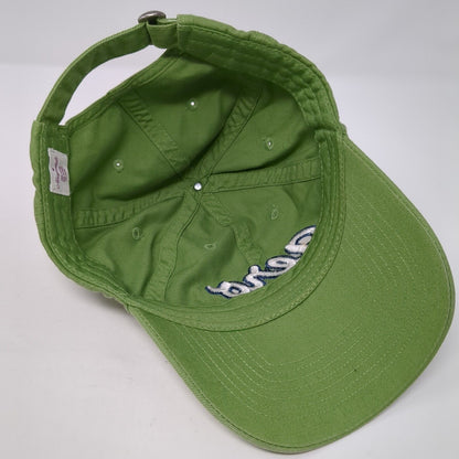 Aero 87 Slideback Hat Green One Size Adjustable Embroidered 6 Panel