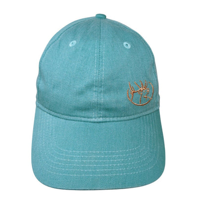 RMEF Women's Strapback Hat Green One Size Embroidered Outdoor Cap