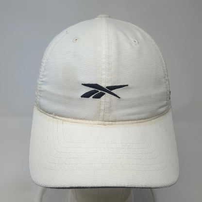 Reebok Strapback Baseball Cap White One Size Adjustable Embroidered 6 Panel