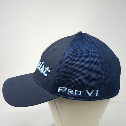 Titleist Baseball Cap Blue XL Fitted Mesh Golf Pro V1 FootJoy Performance Hat