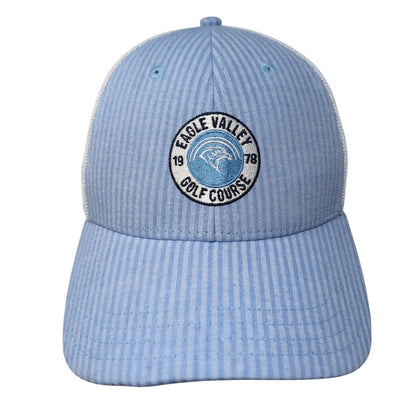 Eagle Valley Golf Course 1978 Snapback Trucker Hat Blue OS Adjustable Pukka