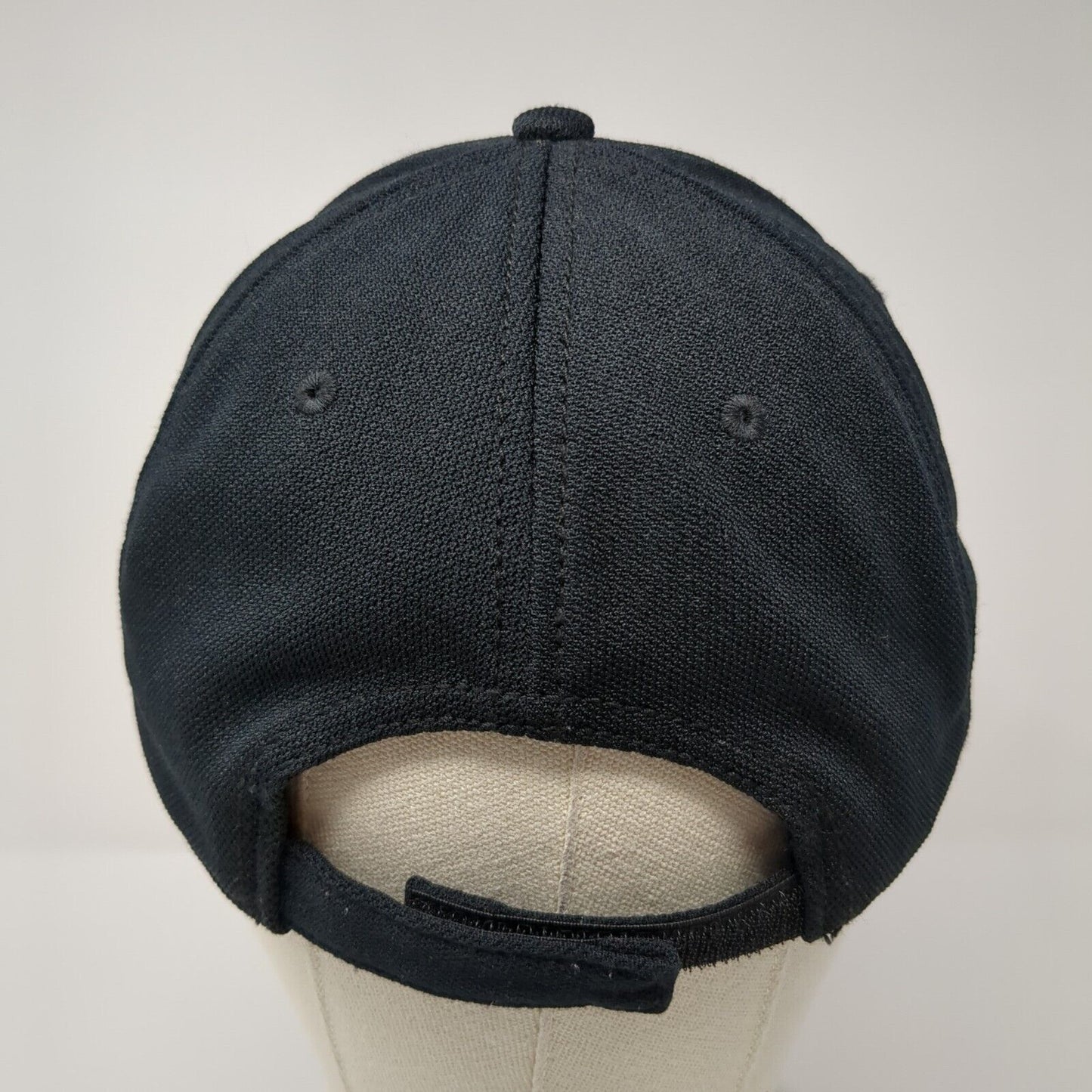 Techo-Bloc Strapback Hat Black One Size Adjustable Embroidered 6 Panel