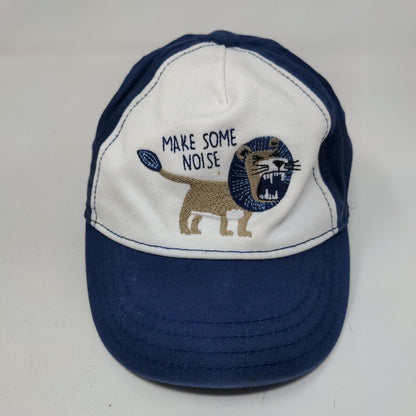 Make Some Noise Toddler Strapback Hat Blue 12-24 Month Embroidered Lion Gymboree