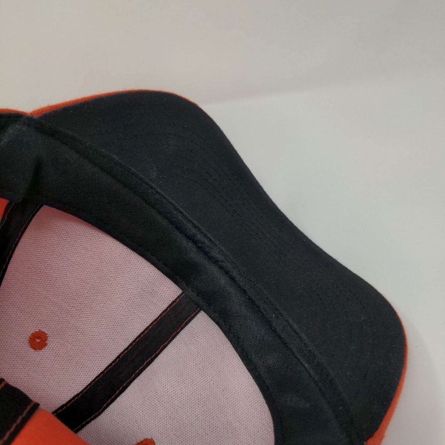 The YMCA Strapback Hat Orange 56cm Adjustable Solid Vent Holes