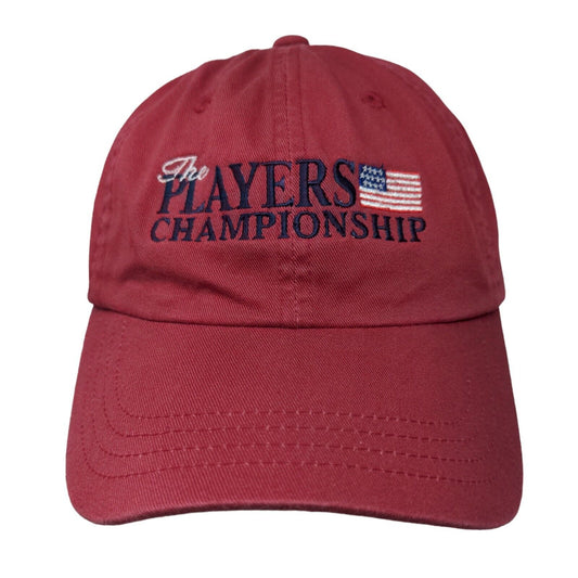 The Players Championship Slideback Hat Red One Size Embroidered Imperial