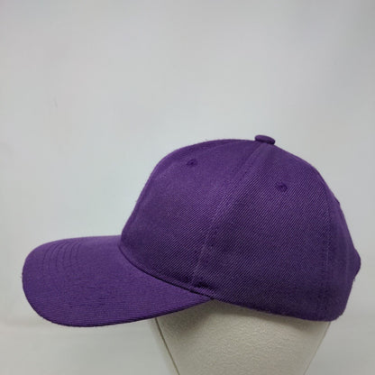 S7 Star Strapback Hat Purple One Size Adjustable Vented Holes 6 Panel Blank