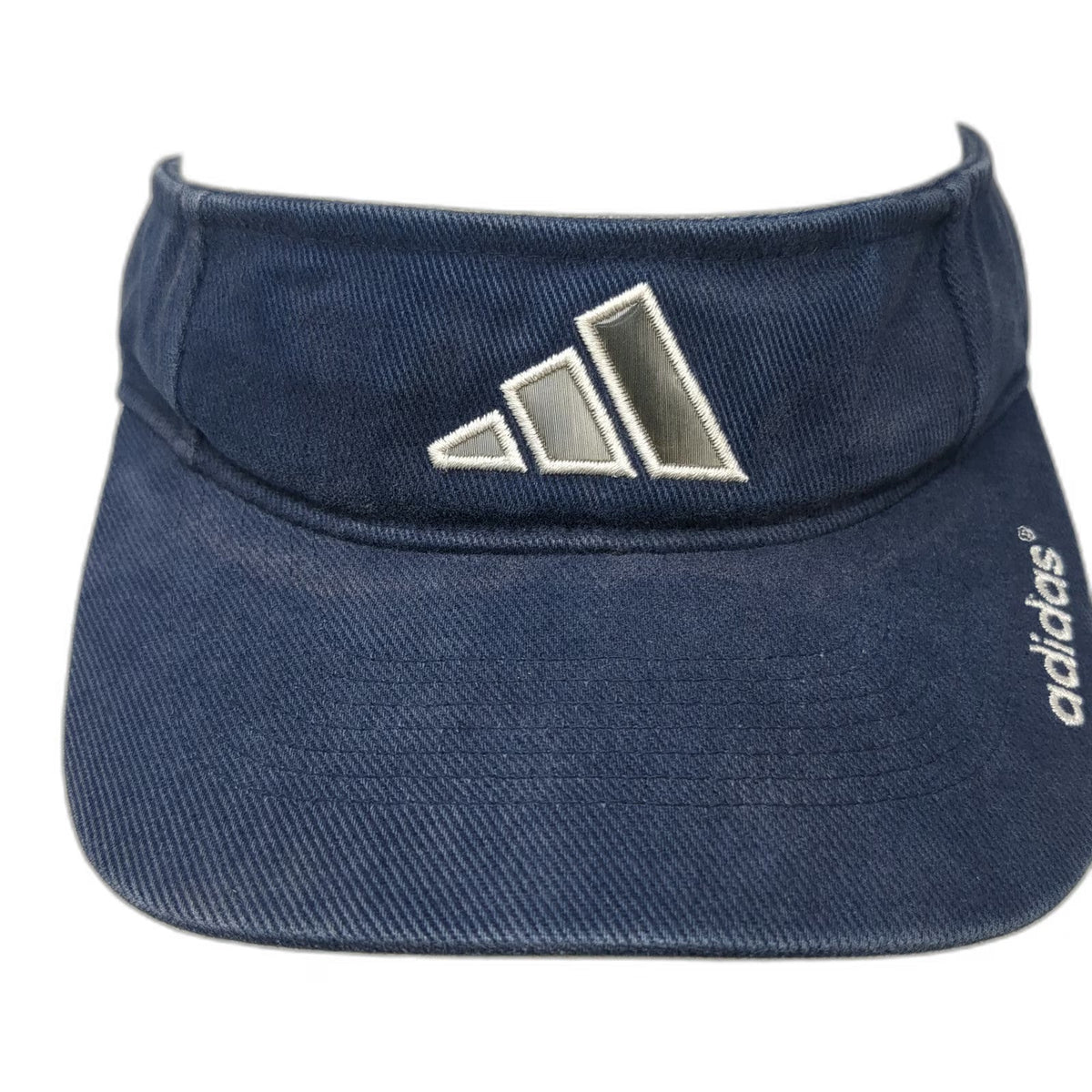 Adidas Visor Blue One Size Embroidered Logo Cotton Adjustable Sport Golf Hat