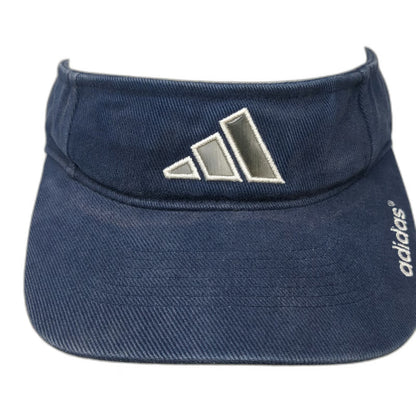Adidas Visor Blue One Size Embroidered Logo Cotton Adjustable Sport Golf Hat