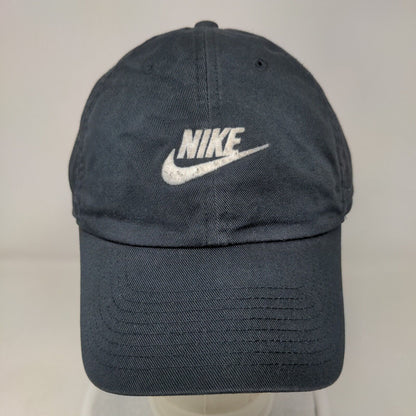 Nike Slideback Hat Black M/L Adjustable Embroidered Swoosh Club Cap Cotton