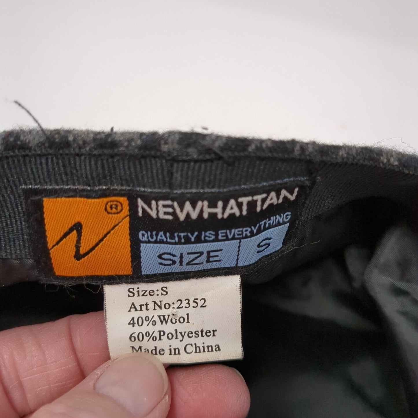 Newhattan Newsboy Cap Multicolor Small Gingham Lightweight Wool Blend