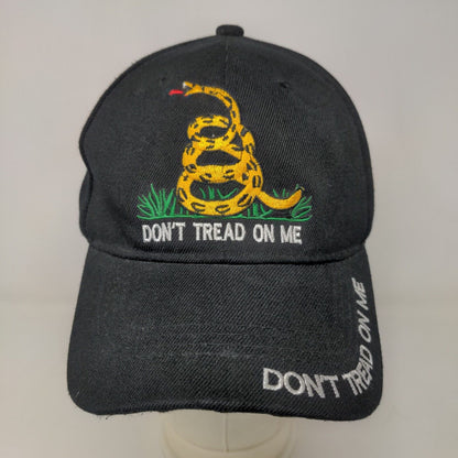 Unbranded Men's Strapback Hat Black Size OSFA Don't Tread On Me Embroidered