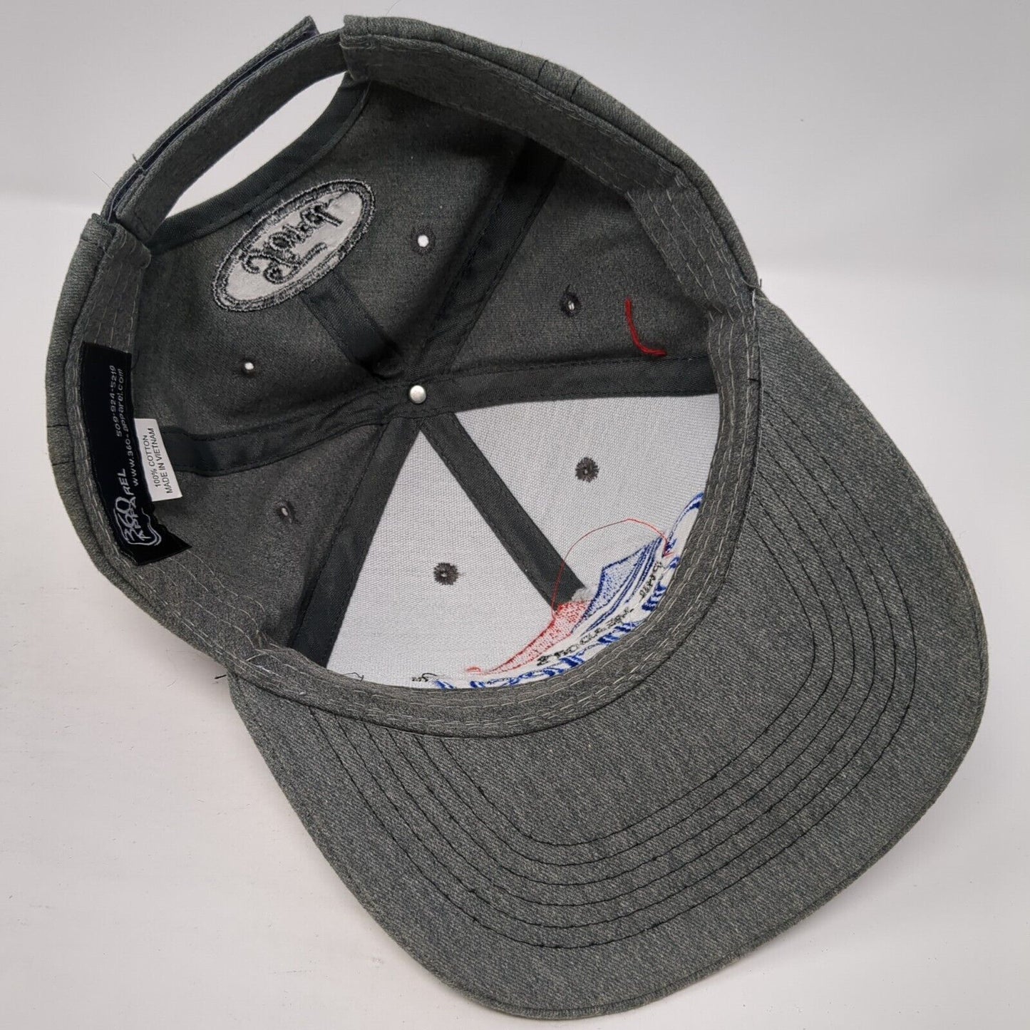 Phil Meador's Courtesy Ford Lincoln Strapback Hat Gray One Size Adjustable
