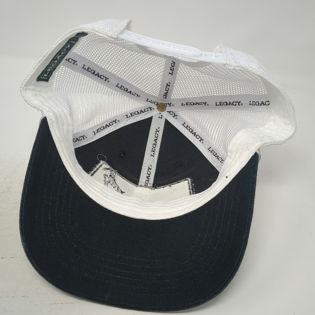 Legacy Mack Trucks Bulldog Logo Trucker Hat Black One Size Mesh Snapback Rope