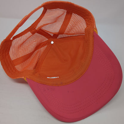 Hibiscus Flower Trucker Hat Multicolor One Size Adjustable Mesh Back Rope