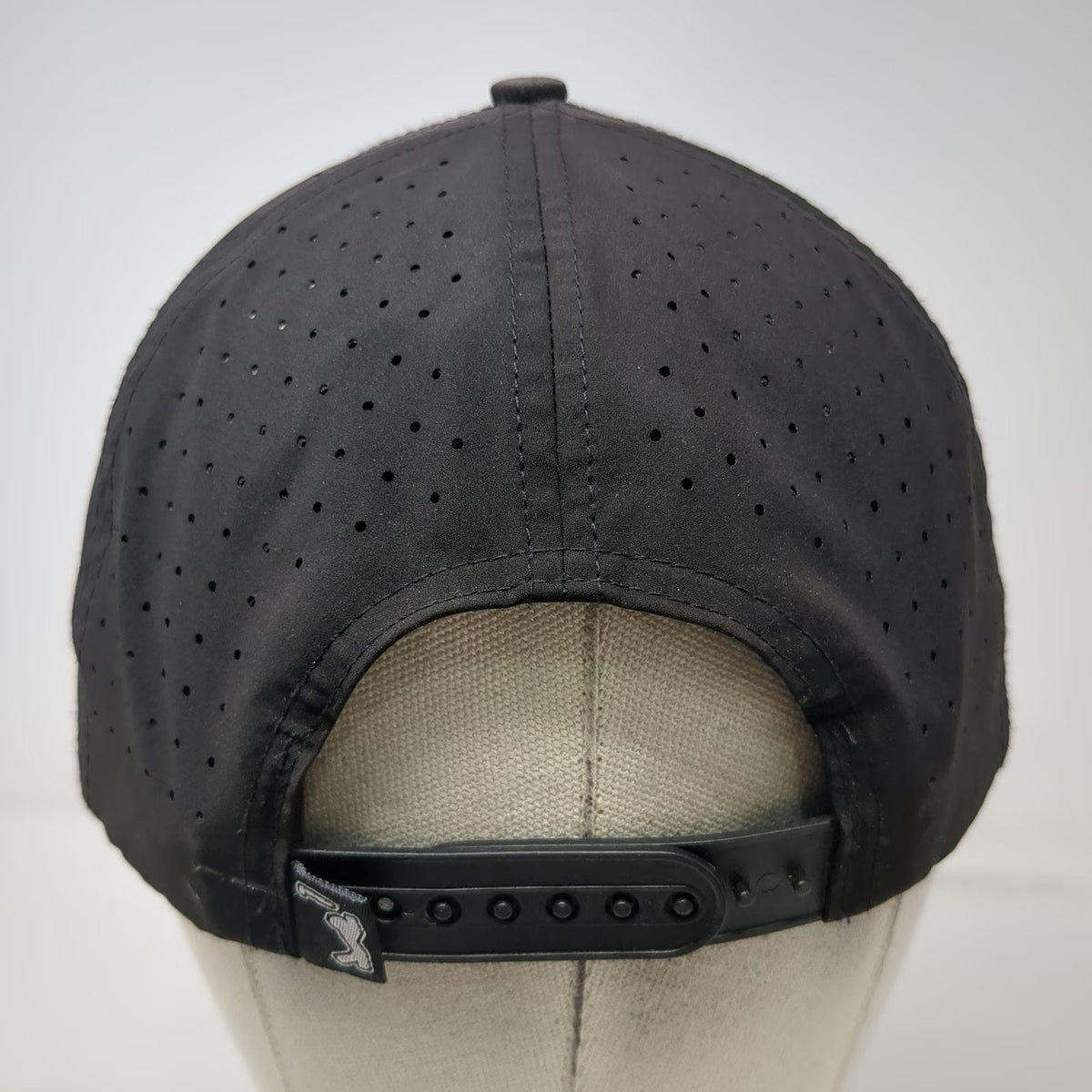 Bogey Bros Trucker Hat Black One Size Performance Laser Cut Golf Snapback Cap