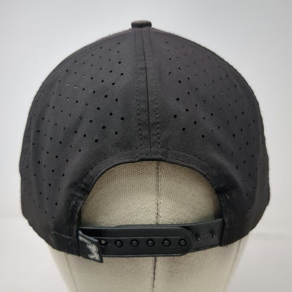 Bogey Bros Trucker Hat Black One Size Performance Laser Cut Golf Snapback Cap