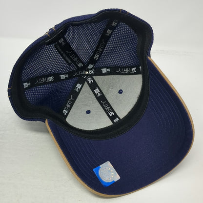 New Era Montana State Bobcats NCAA Blue M 39THIRTY Mesh Cap Stretch Cats Logo