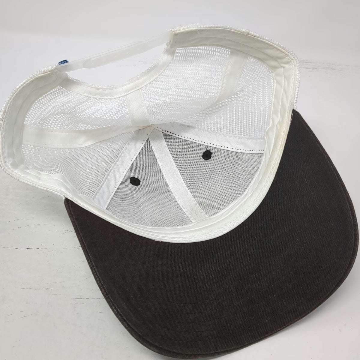 The North Face Trucker Hat Brown One Size Mesh Back Alpine Patch Snapback