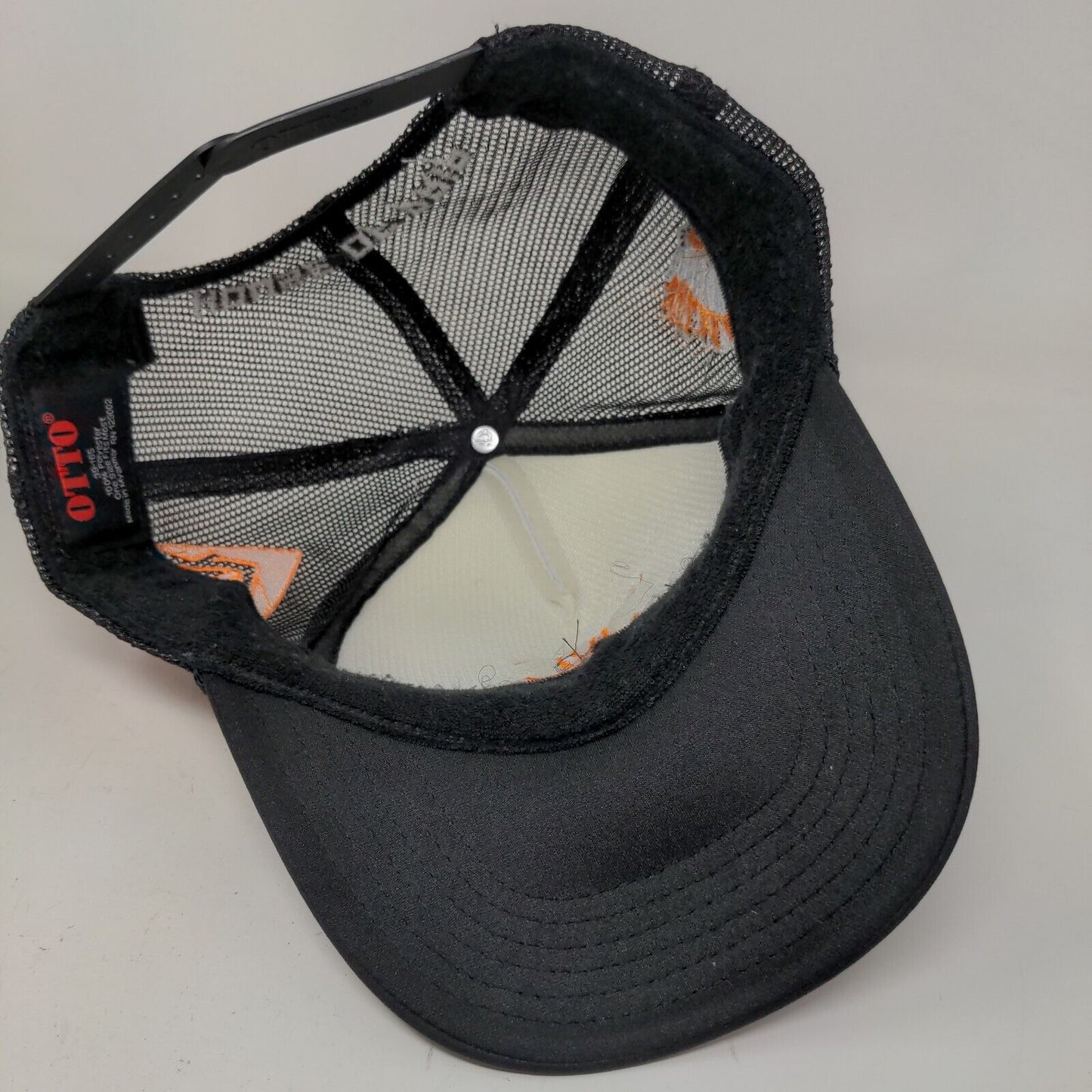 Otto Boy's Snapback Mesh Back Hat Black White Embroidered Carol City Drip