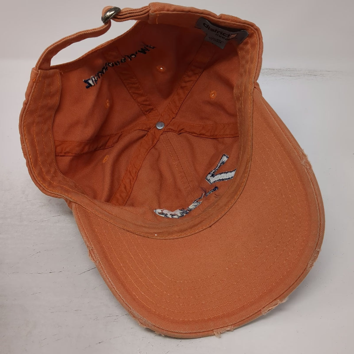 District Threads Baseball Cap Orange One Size Zihuatanejo Mexico Z-What? Hat
