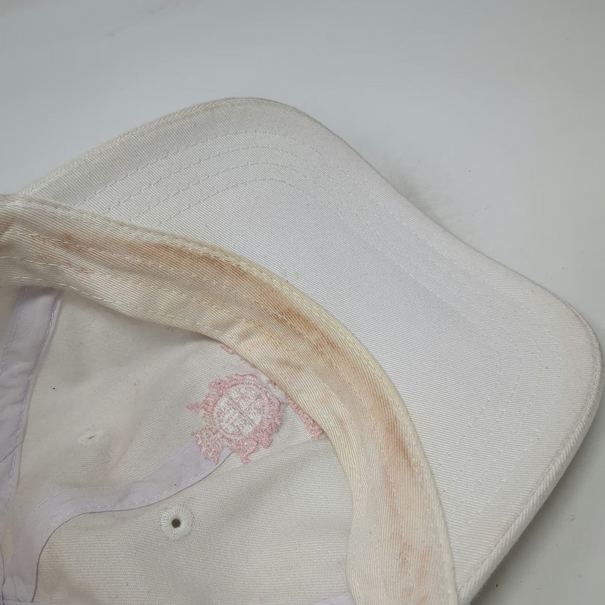 Imperial Baseball Cap White One Size Boca Raton Resort & Club Hat Pink Logo