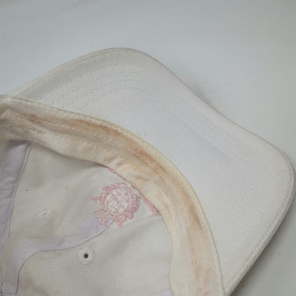Imperial Baseball Cap White One Size Boca Raton Resort & Club Hat Pink Logo