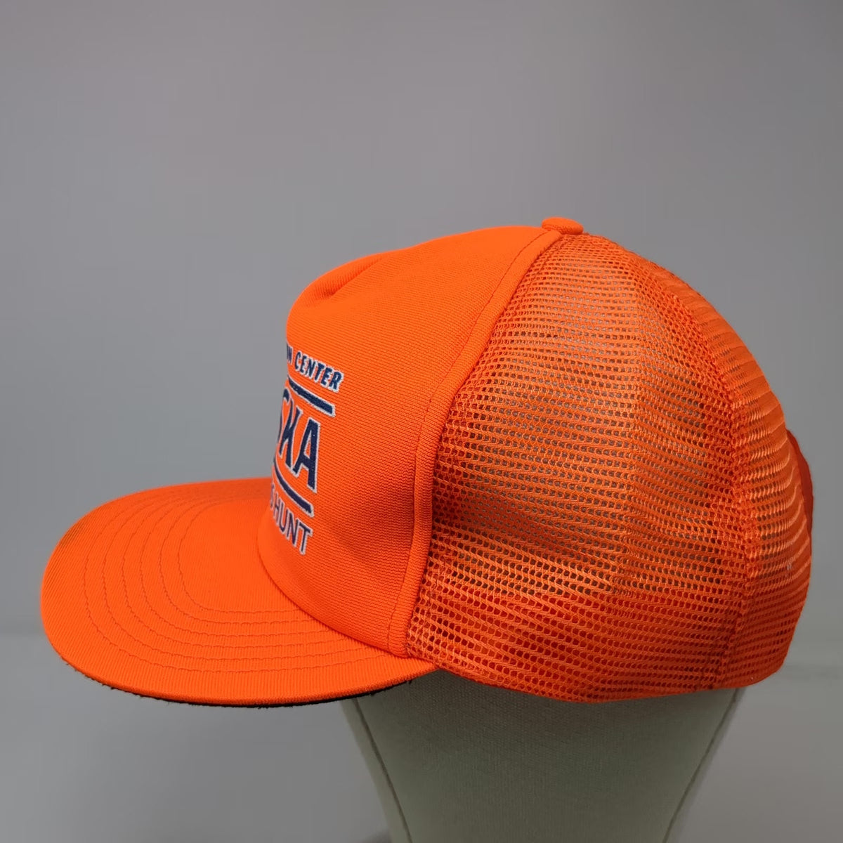 SKM Trucker Hat Orange One Size NRA Whittington Center Alaska Wilderness Hunt