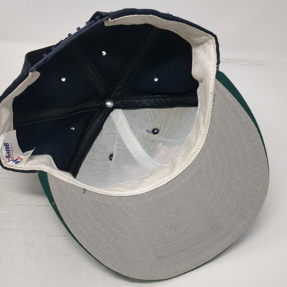 Pro-Line Snapback Blue Green One Size Wildcat Mascot Hat Made in USA Two-Tone