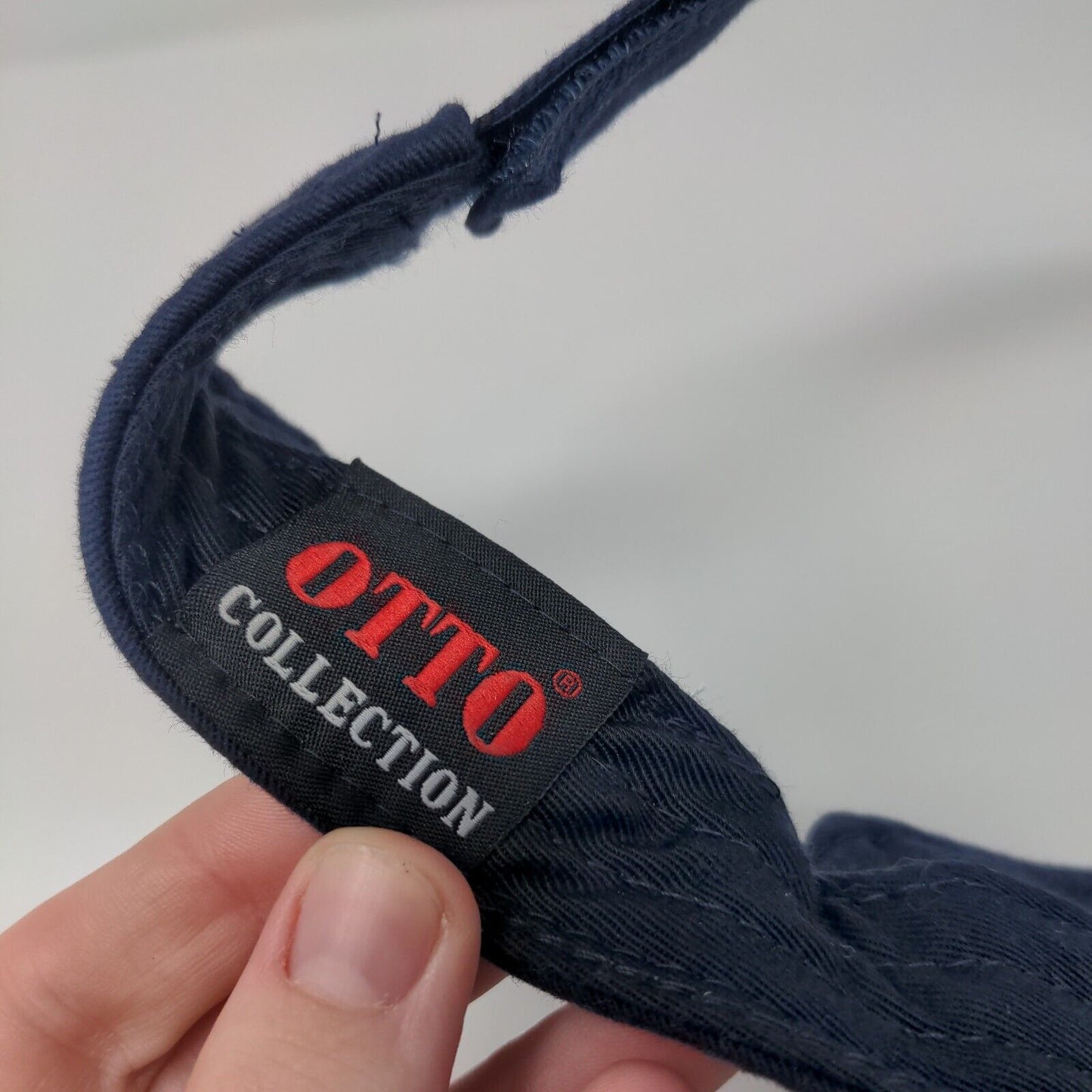 Island Time Strapback Sun Visor Hat Blue OSFM Adjustable Embroidered Otto Cotton