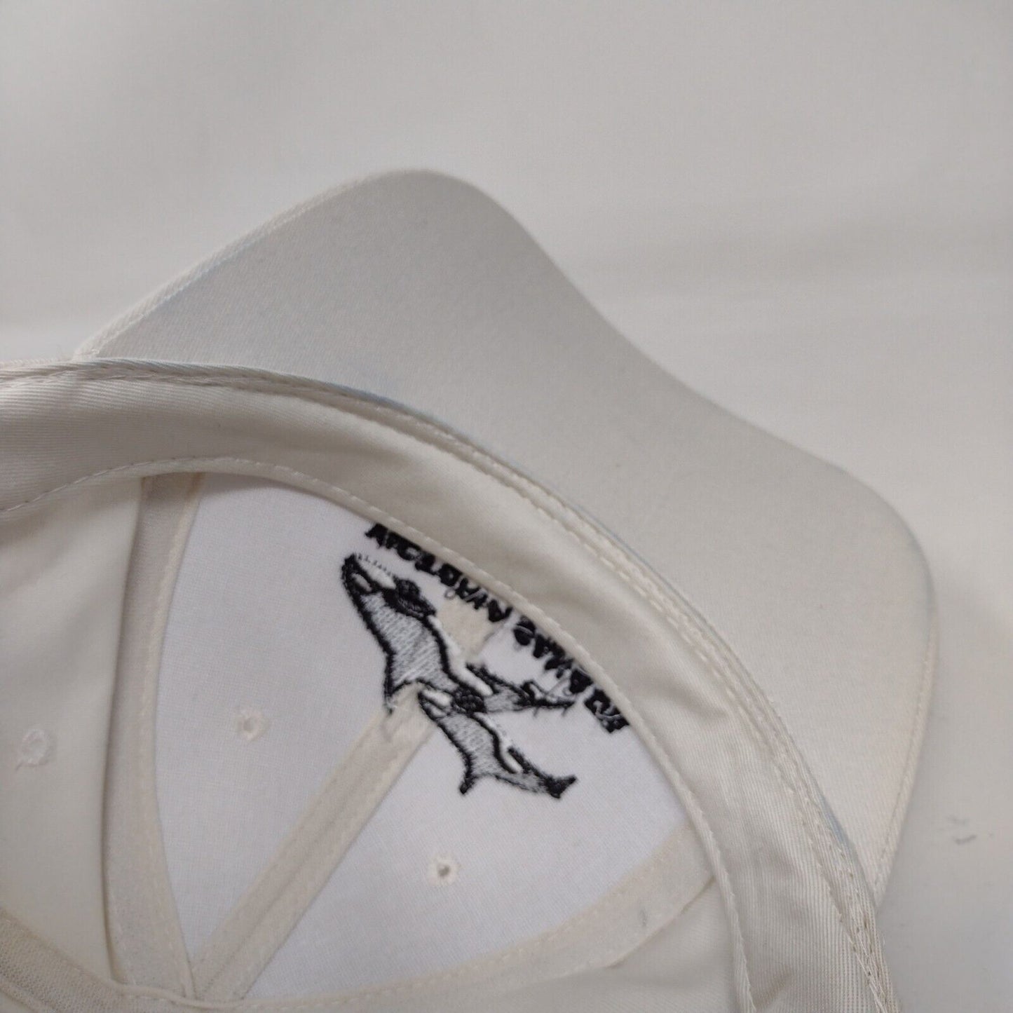 Victoria Canada Strapback Hat Cream One Size Adjustable Embroidered 6 Panel