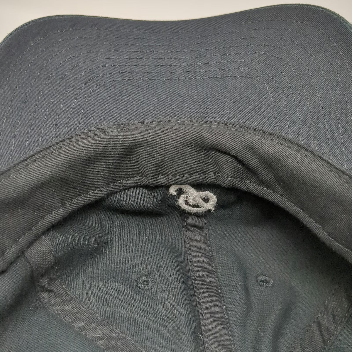 Primitive Baseball Cap Black One Size Script P Logo Embroidered Cotton Hat