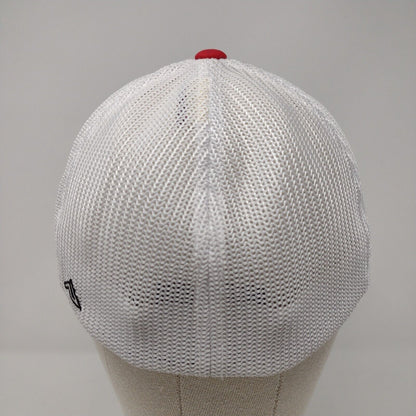 Boise N Fitted Mesh Back Trucker Hat Multi 7 3/8-8 Flexfit Colorblock