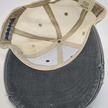 Adams Trucker Hat Gray One Size God's Pit Crew Hope Help Restoration Snapback