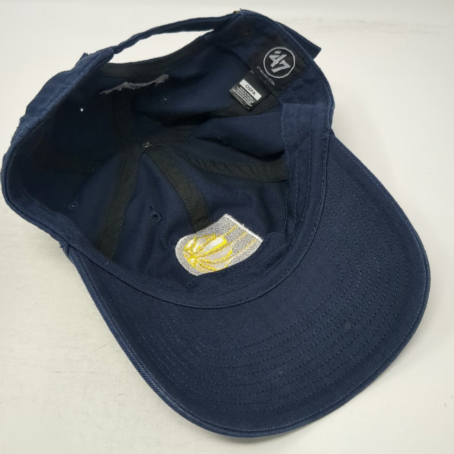 '47 Indiana Pacers NBA Blue OSFM Cap Hat Draft Kings Logo Strapback Embroidered