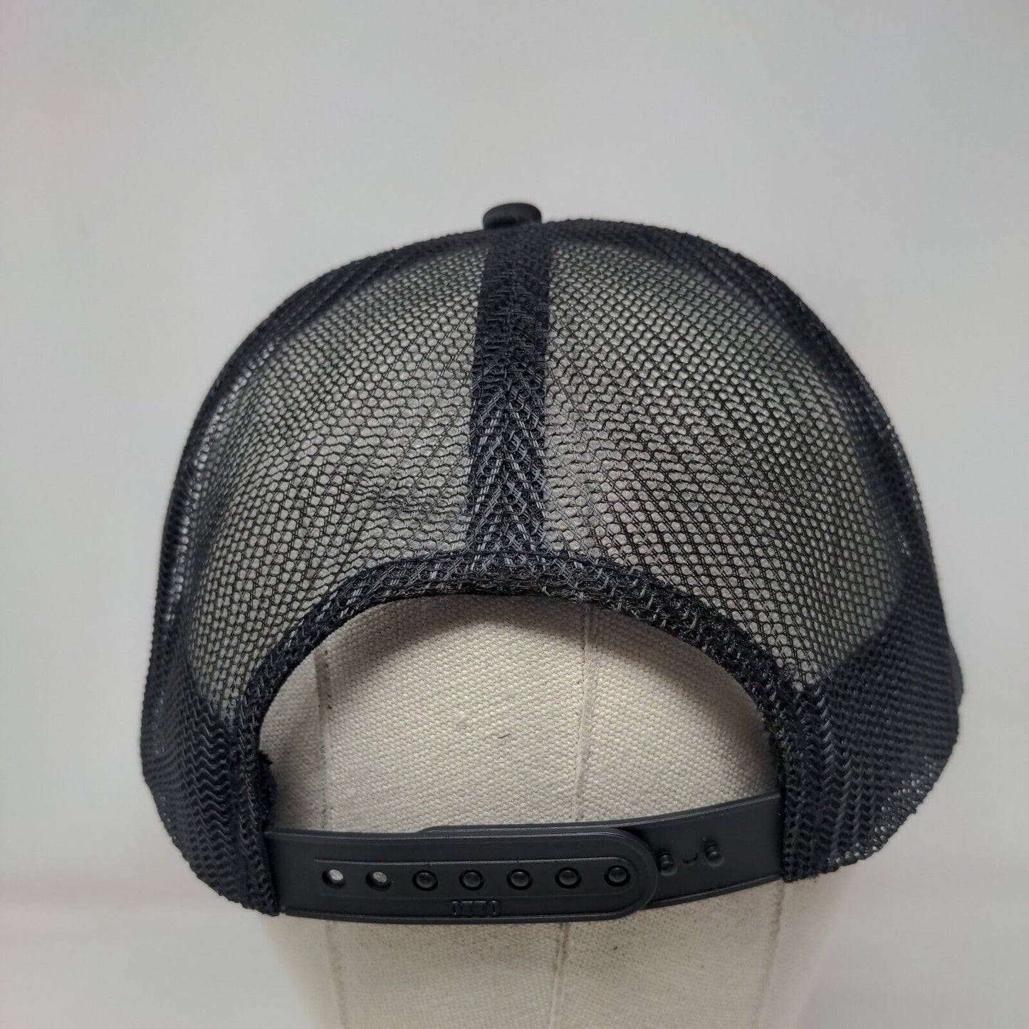 Boneyard Beer Bend OR Snapback Trucker Hat Black OSFM Adjustable Mesh Back Otto