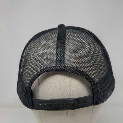 Boneyard Beer Bend OR Snapback Trucker Hat Black OSFM Adjustable Mesh Back Otto