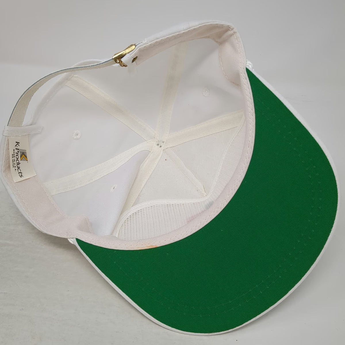 K-Products 5 Panel White One Size Petoseed Agriculture Rope Hat Slideback USA